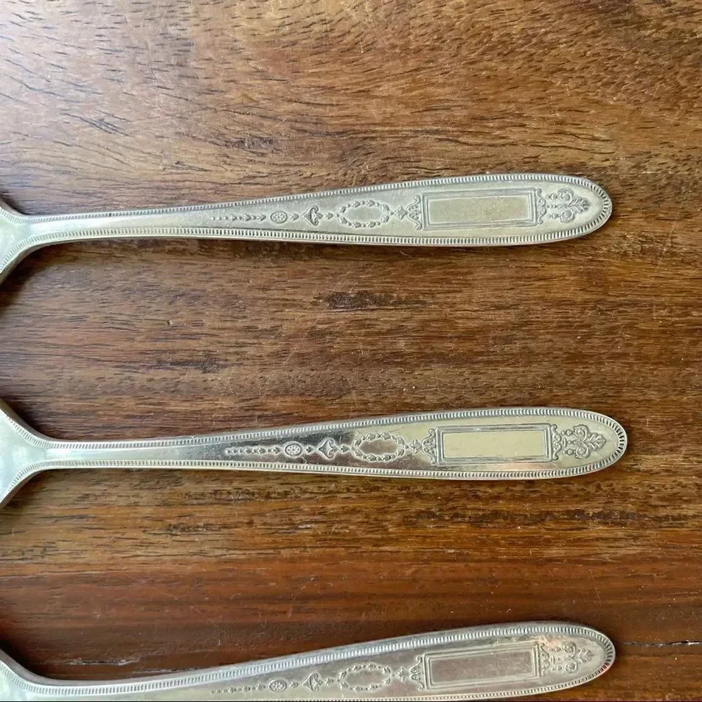Antique 1921 Oneida Community Plate Grosvenor Teaspoons Set of 5 No Monogram